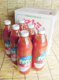 「鷹栖町特産トマトジュース」オオカミの桃1リットル 6本セット（ケース入り）