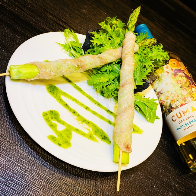 豚アスパラ串