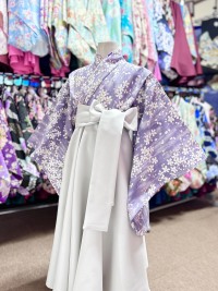着物ドレス&袴風スカート
くすみ紫×グレー