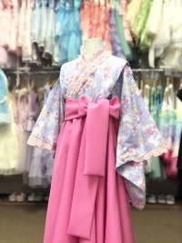 着物ドレス&袴風スカート
紫×ピンク