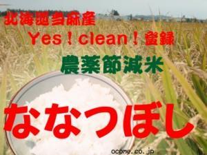 北海道当麻米農薬節減もみ貯蔵米「ななつぼし」yes!clean!登録商品
