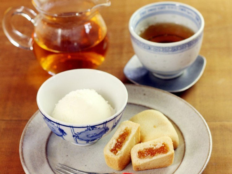 パイナップルケーキ アイスのせ 中国茶とおかゆ 奥泉 おくいずみ 旭川 道北のニュース ライナーウェブ