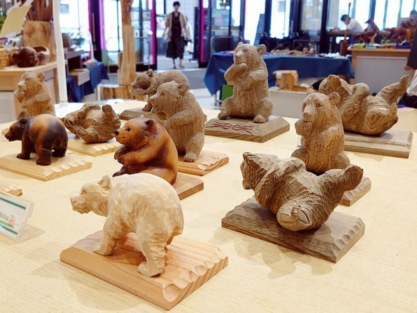 木彫り熊／旭川／戦前 木彫熊 戦前 旭川アイヌ 名工 松井梅太郎 吠え熊